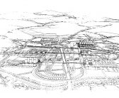 Progetto per Tor Vergata – Prospettiva generale – Vista da Sud