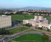 Veduta aerea della Facoltà di Medicina con l’edificio del Policlinico
