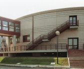 Facoltà di Medicina - scorcio fronte nord; il corpo delle grandi aule